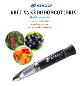 Khúc xạ kế đo độ ngọt (brix) Master 20M Atago Nhật Bản
