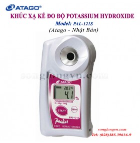 Khúc xạ kế đo Kali Hydroxit/Nhiệt độ điện tử- Máy đo điện tử Kali Hydroxit (Potassium Hydroxide)/Nhiệt độ PAL-121s Atago-Nhật